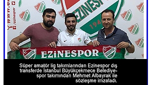Ezinespor transfere devam