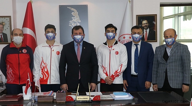 Kayseri'nin gururları Kabakcı'yı ziyaret etti