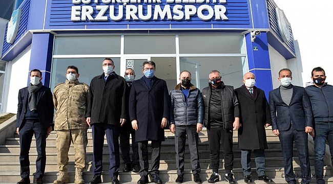 Vali Memiş BB Erzurumspor kulüp tesislerini ziyaret etti