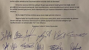 Bursasporlu futbolcular isyan bayrağını çekti