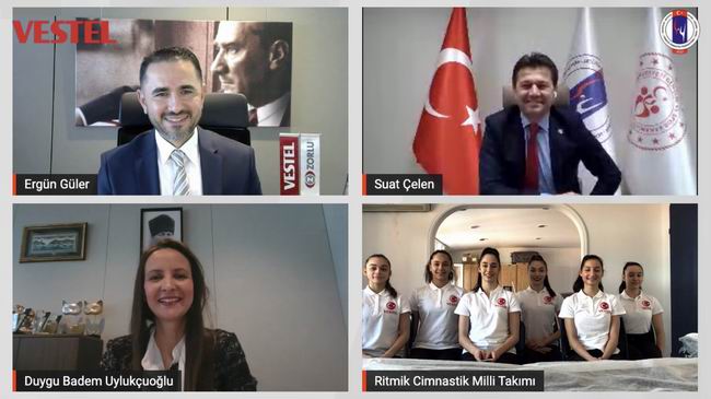 Vestel, spora desteğine cimnastik ile devam ediyor