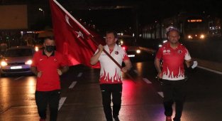 Kayseri'de 15 Temmuz Şehitleri Sancak Koşusu