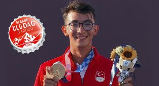 Uludağ Gazoz, şampiyon okçunun yanında