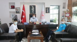 Ali İhsan Kabakcı, Jimnastik'de Türkiye 3.sü olan sporcuyu ağırladı