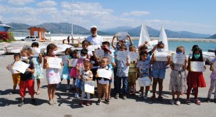 Eğirdir'de, 235 öğrenciye yelken kursu sertifikası