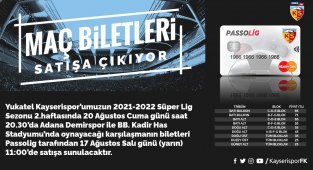 Kayserispor - Adana Demirspor maçı biletleri satışa çıkıyor