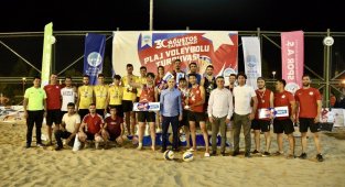 Plaj Voleybol turnuvası sona erdi