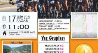 Amatör dağ bisikleti yarışması düzenleniyor