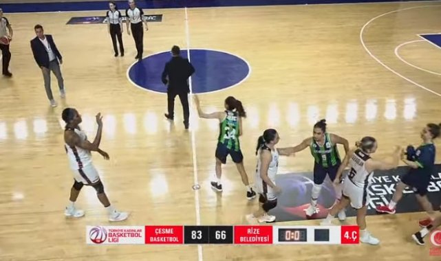 Çeşme Basketbol, Federasyon Kupası'nın ilk maçını kazandı