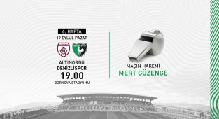 Denizlispor maçının hakemi belli oldu