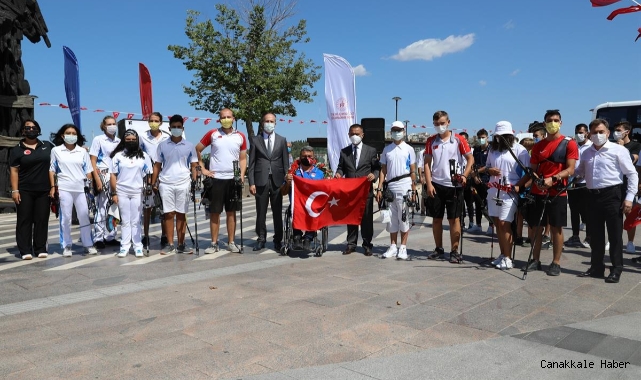 Milli Sporcu Bülent Korkmaz, coşkuyla karşılandı
