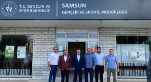 Musa Aydın, Samsun Gençlik ve Spor İl Müdürlüğü'nü ziyaret etti