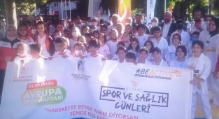 Pandemiden sonra ilk Avrupa spor haftası etkinliği gerçekleşti