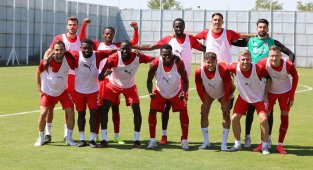 Sivasspor'da neşeli idman